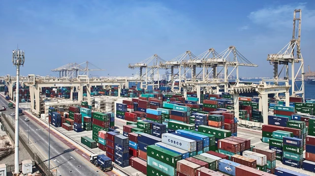 Global ports operator DP World has slashed carbon emissions from its UAE operations by nearly 50 per cent this year, as it seeks to achieve net-zero carbon by 2050.